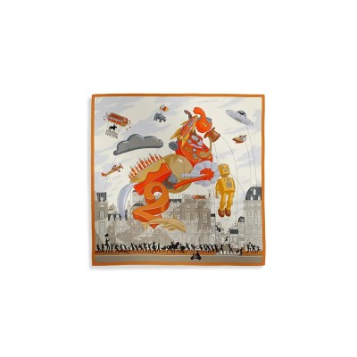 HERMÈS PARADE SCARF 90 H004150S (88*88cm)